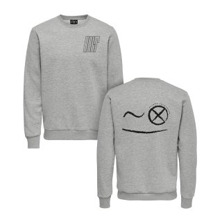 Sweatshirt Smile Uni grey